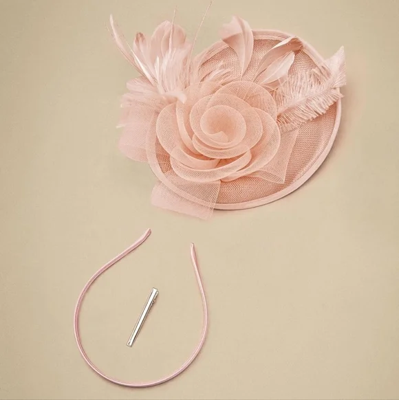 NEW! Peach Champagne Kentucky Derby Hat - Picture 4 of 4